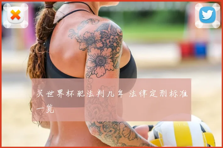 买世界杯犯法判几年 法律定刑标准一览